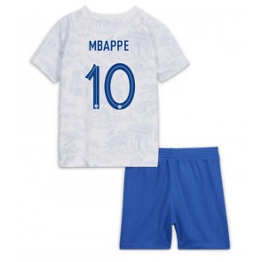 Francie Kylian Mbappe #10 Dětské Venkovní dres komplet MS 2022 Krátký Rukáv (+ trenýrky)